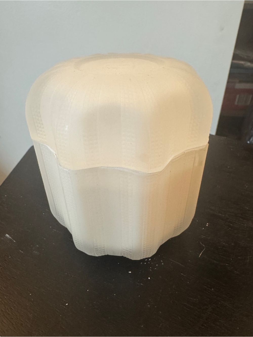 Beekman 1802 frosted glass candle
